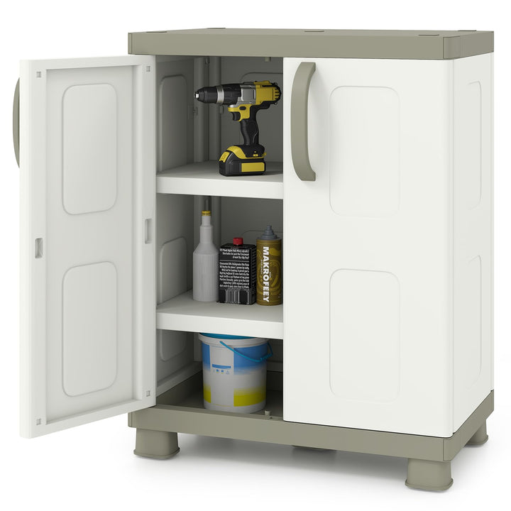 Giantex Storage Cabinet with 2 Doors and Adjustable Shelves
