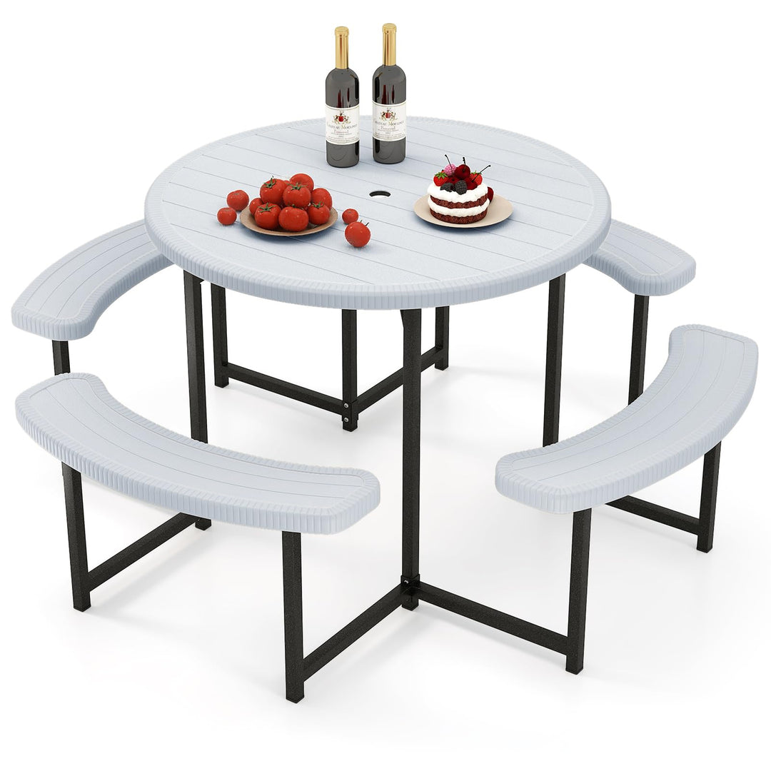 Giantex Picnic Table Bench Set for 4 to 8 Person