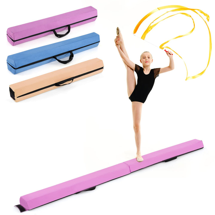 Giantex Folding Gymnastics Beam with Carry Handles