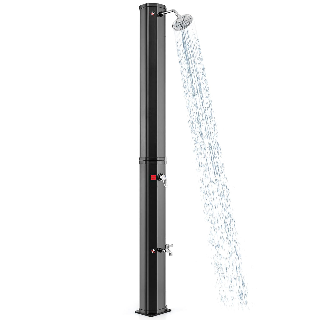 Giantex 7.5 FT 15.9 Gallon Solar Heated Outdoor Shower