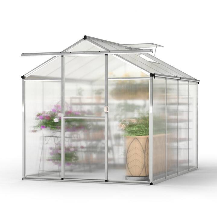Giantex Outdoor Large Walk-in Green House w/ Rain Gutter