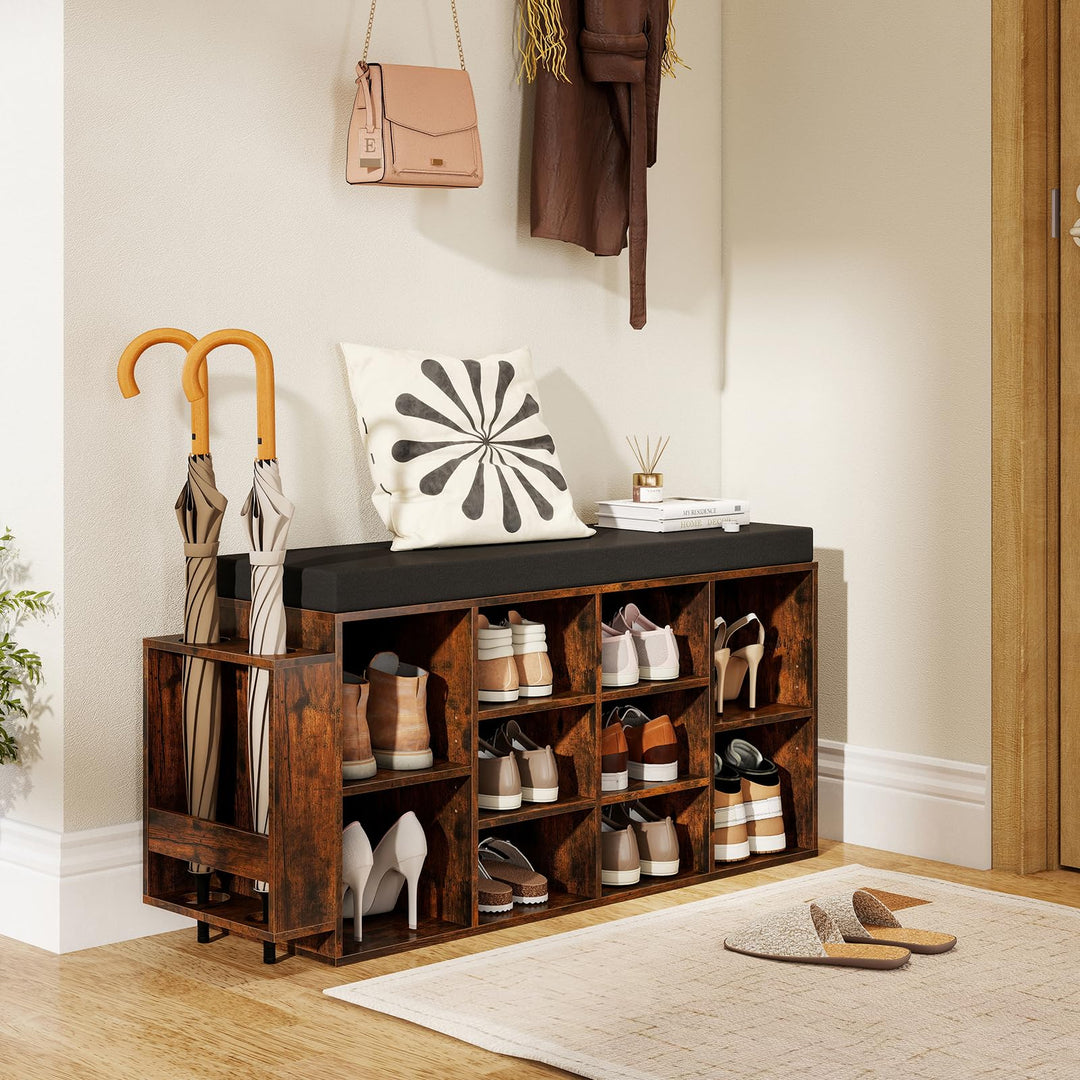 Giantex Shoe Storage Bench with Umbrella Stand