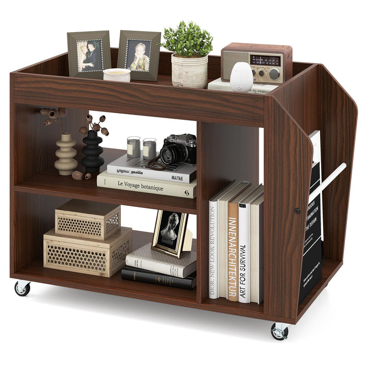 Giantex Rolling End Table with Storage