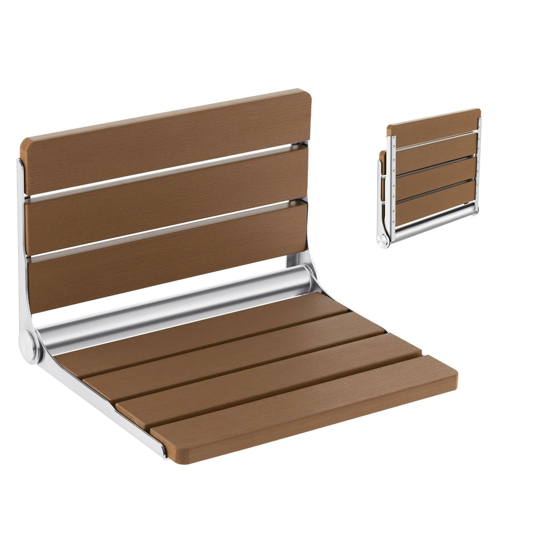  Folding Shower Seat Wall Mounted - Giantex