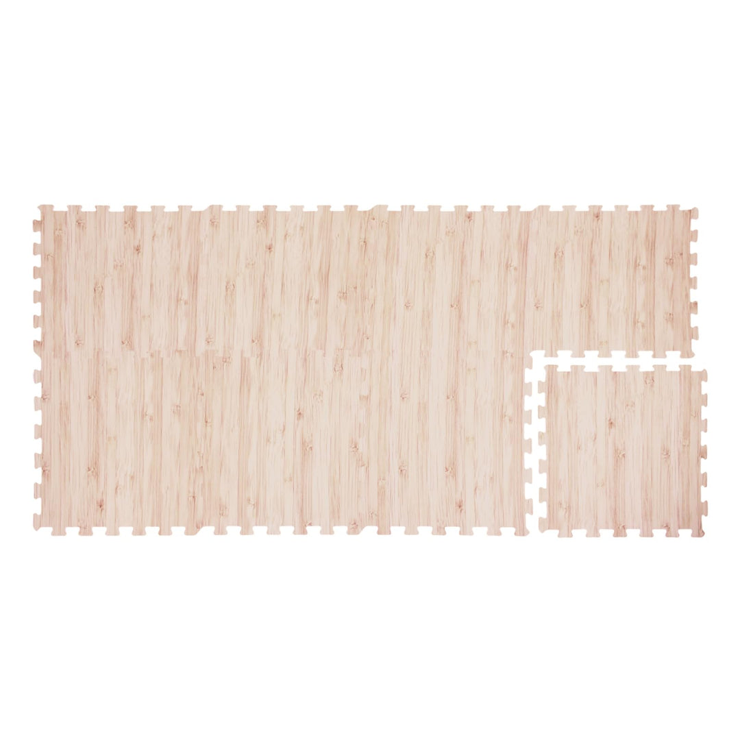 Giantex Wood Grain Floor Tiles Foam Mat