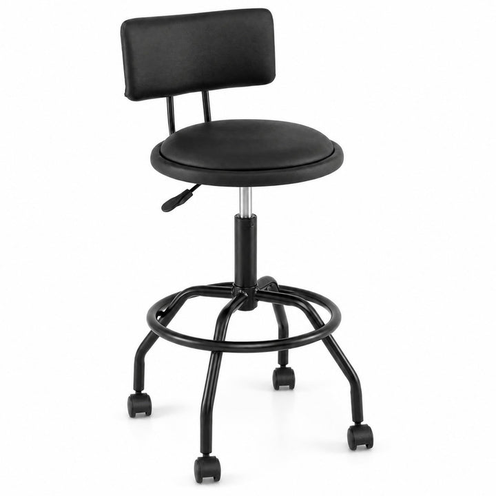 GIANTEX Swivel Height Adjustable Bar Stools with Wheels