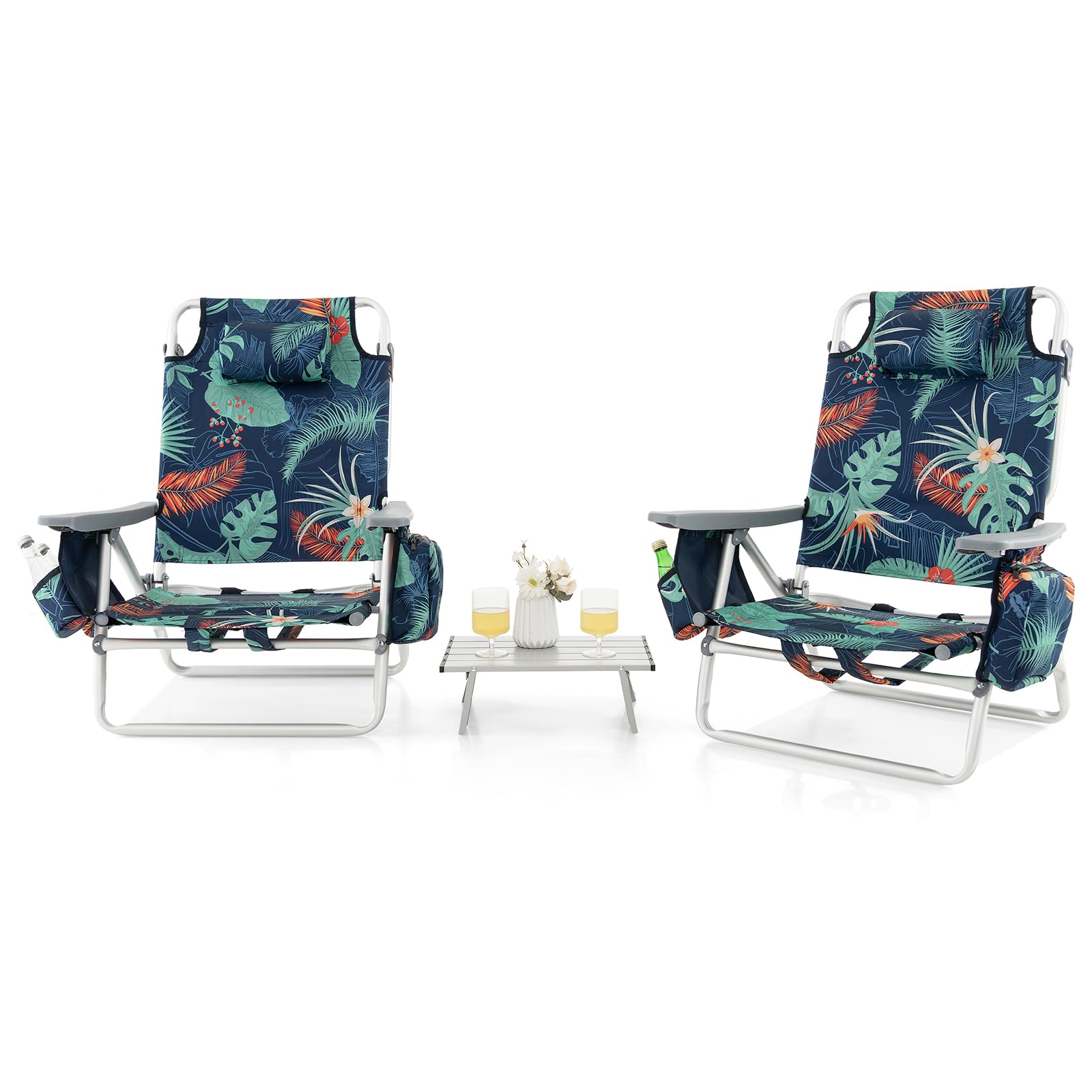 Giantex Beach Chair 2-Pack Sling Camping Chair