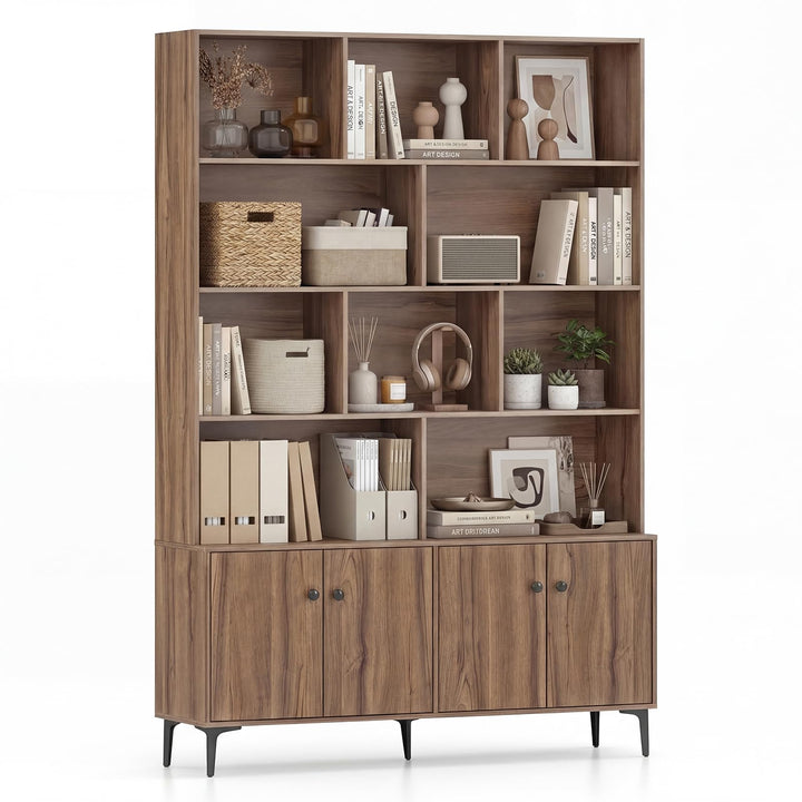 Giantex 68.5" Tall Bookcases with Storage Cabinet for Home Office