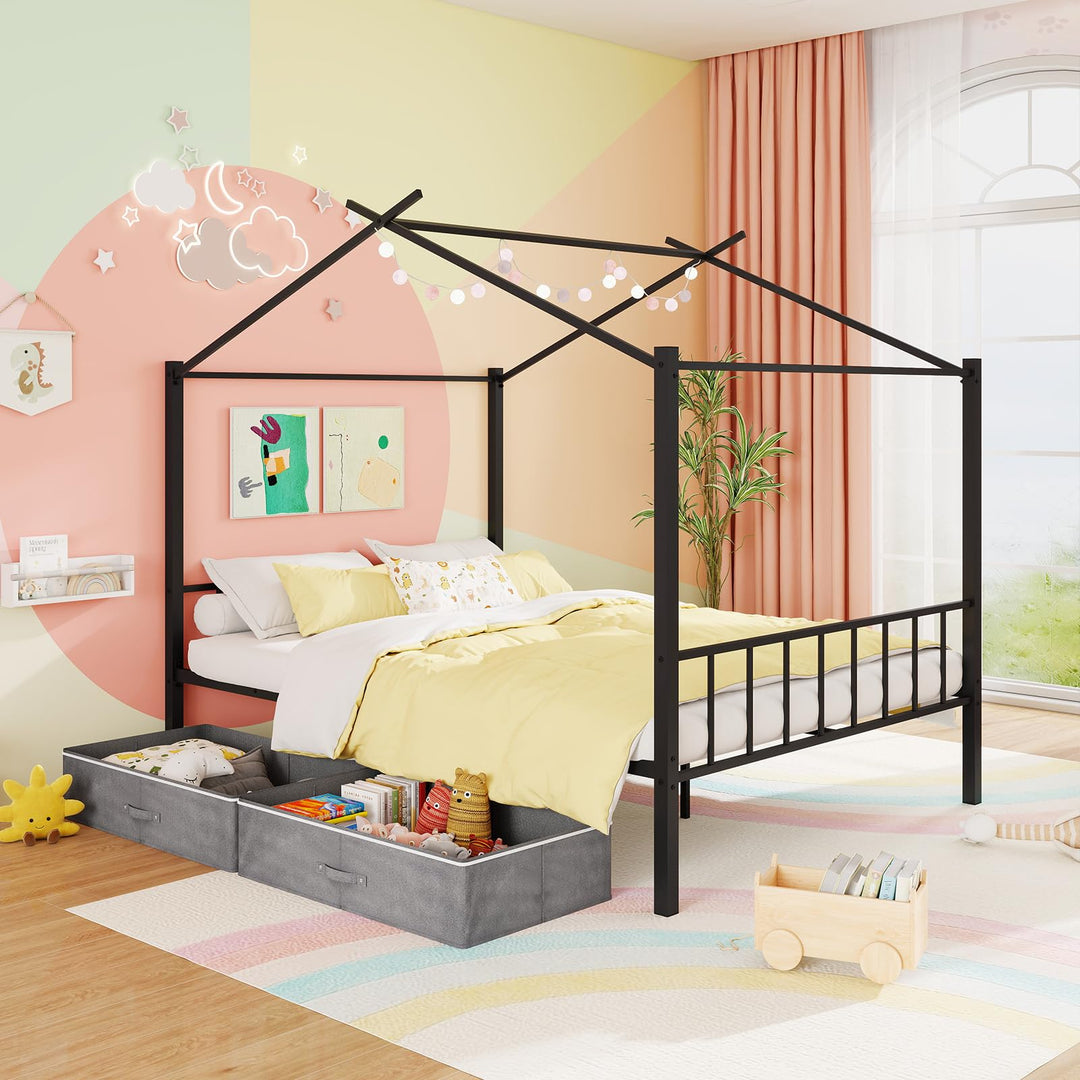 Giantex Full Size House Bed with 2 Storage Drawers