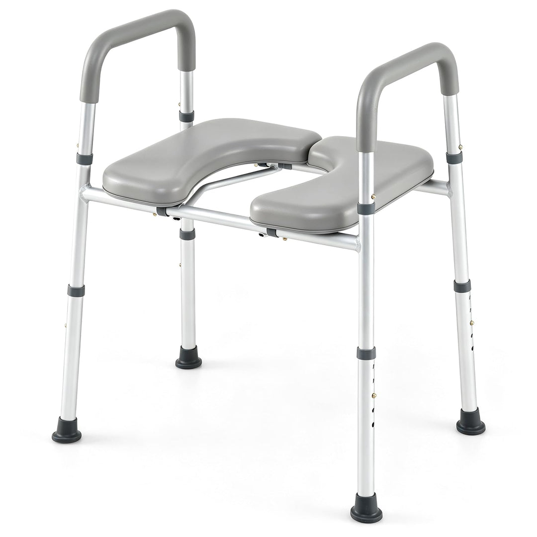Giantex Raised Toilet Seat for Seniors with Handles
