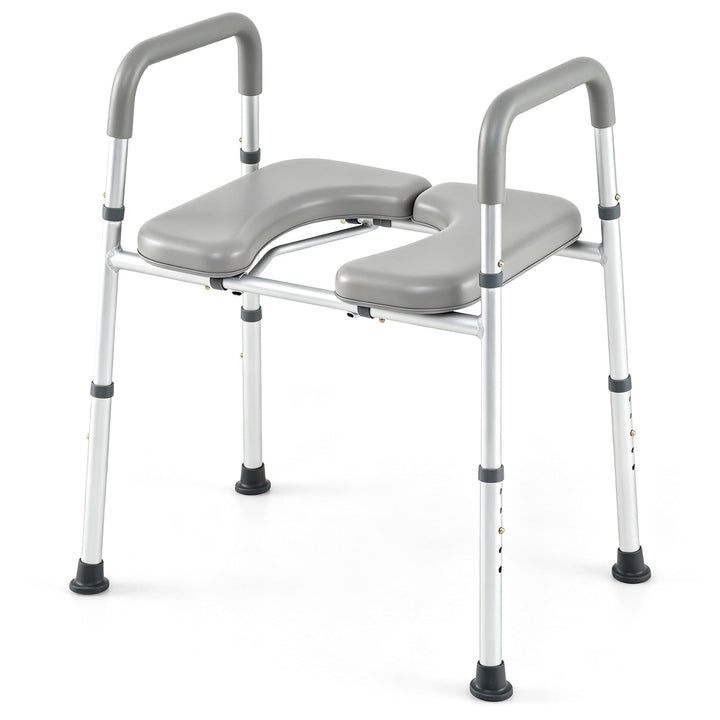 Giantex Raised Toilet Seat for Seniors with Handles