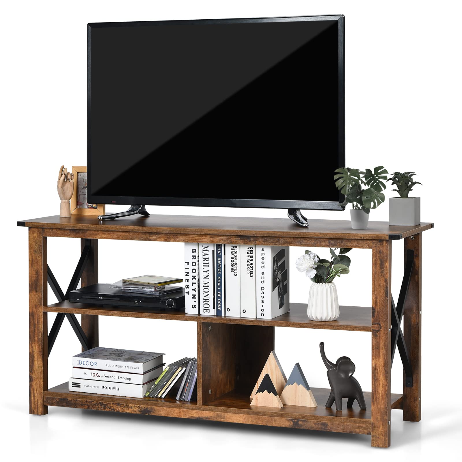 Giantex TV Stand for Bedroom, TV Cabinet for TV Up to 55"