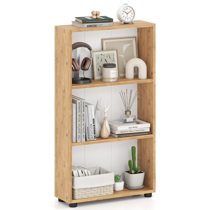 Giantex 3-Tier Bookcase with Anti-Tipping Kit for Living Room