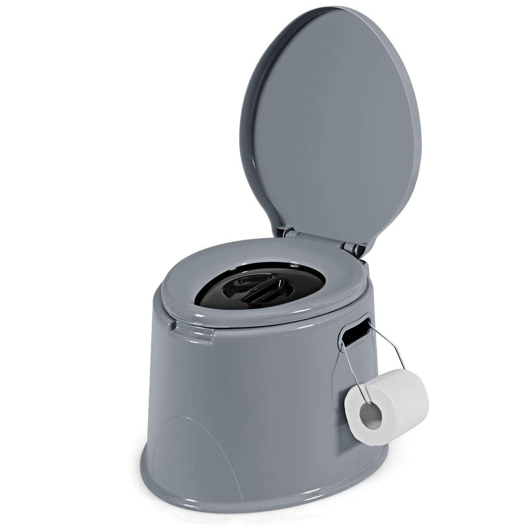 Portable Travel Toilet with Detachable Inner Bucket and Removable Toilet