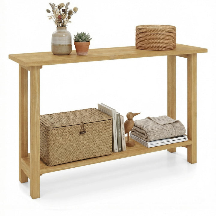 Giantex 47" Solid Wood Console Table(47" x 12" x 32")