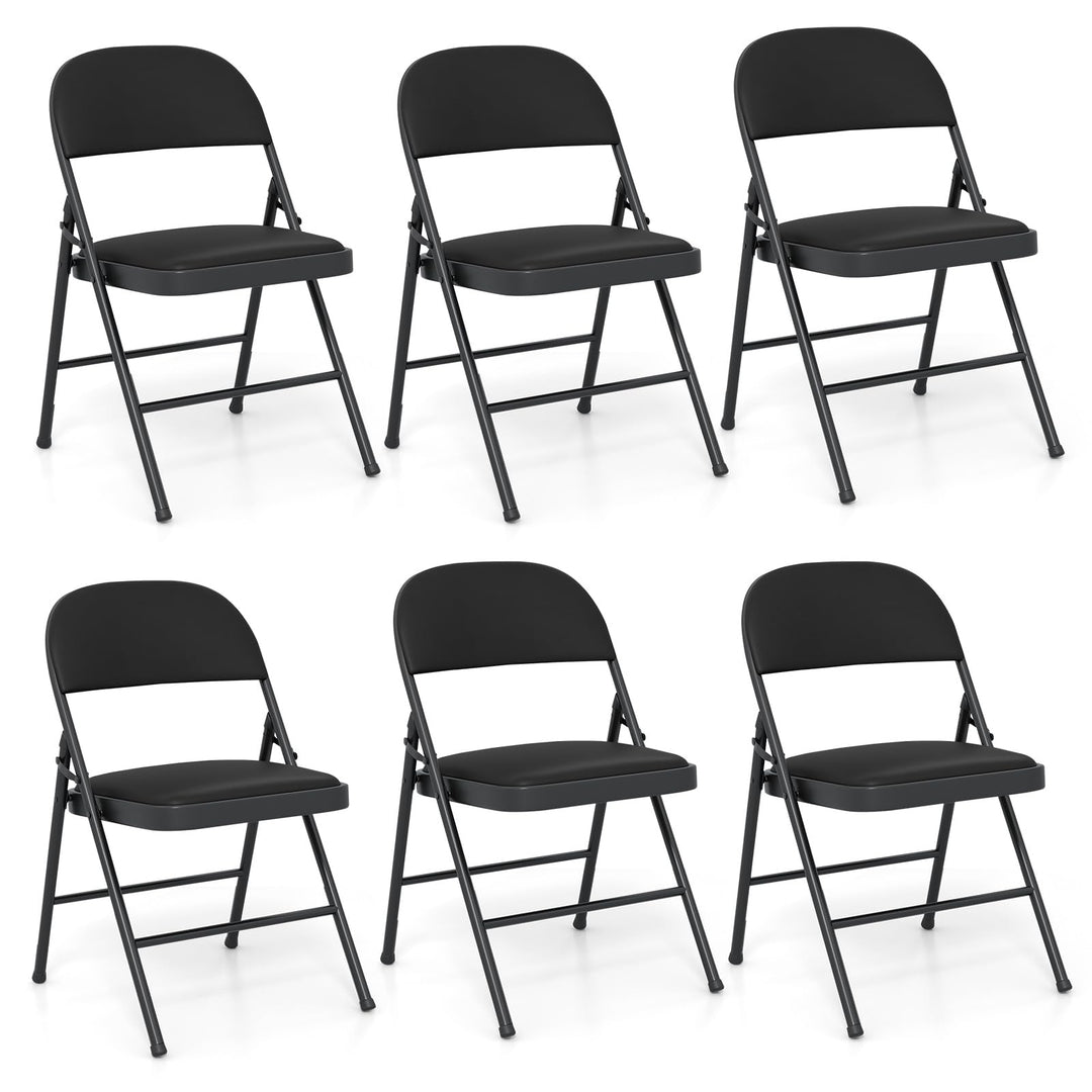 Giantex Portable Party Chairs with Metal Frame