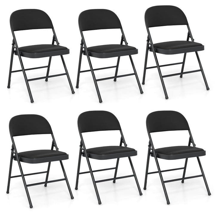 Giantex Portable Party Chairs with Metal Frame