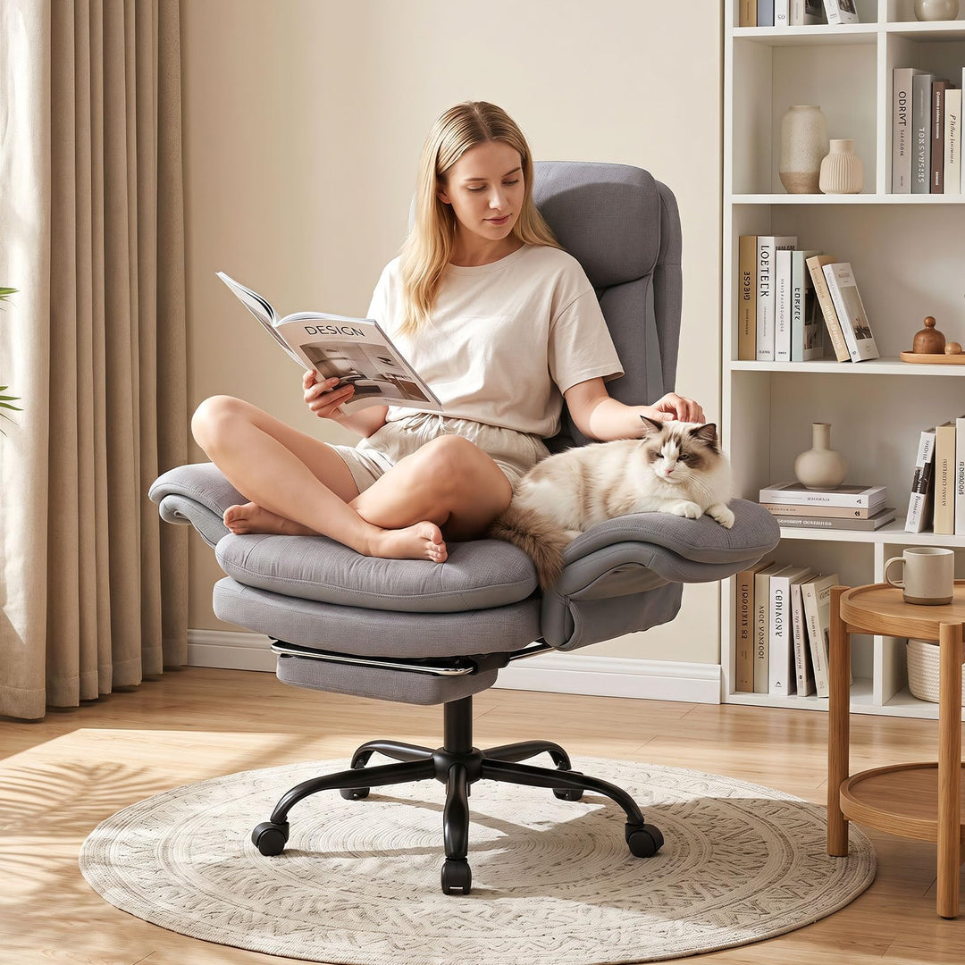 Giantex Big &amp; Tall Office Chair with Adjustable Armrest