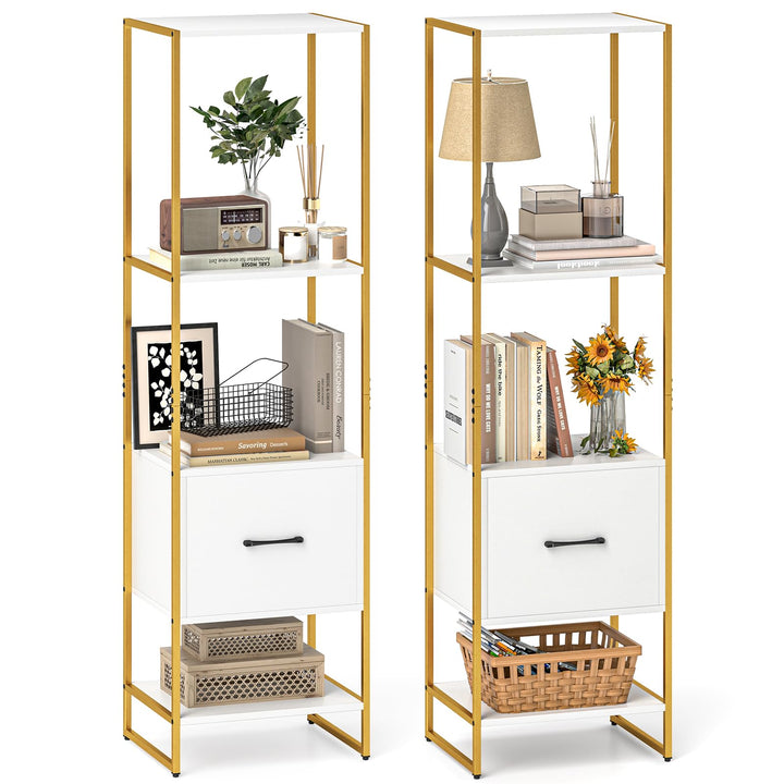 Giantex Bookshelf with Drawer