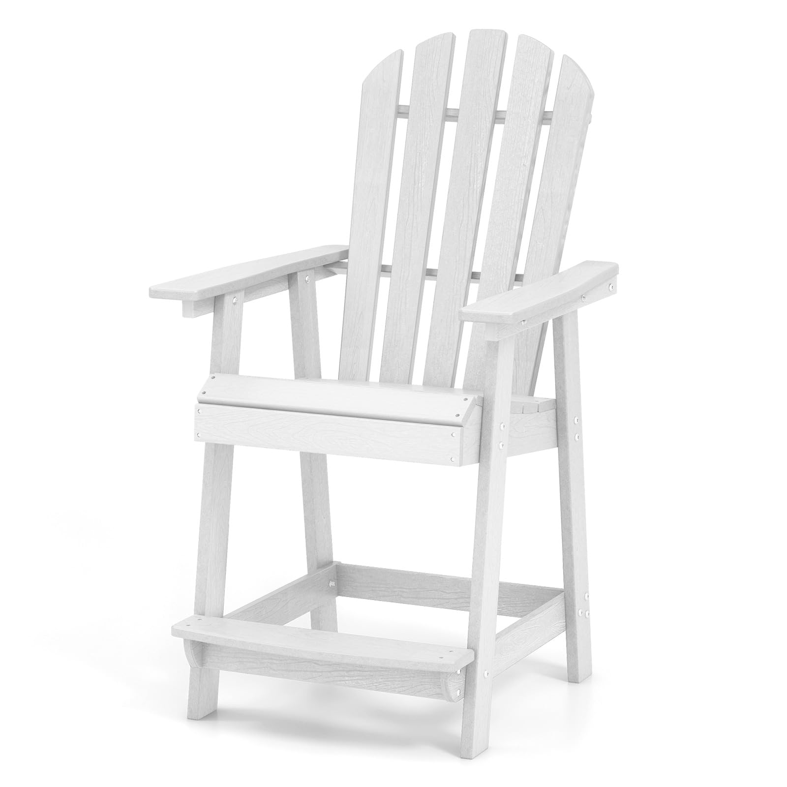 Giantex HDPE Tall Adirondack Chair, 24.5”H Counter Height Bar Stool