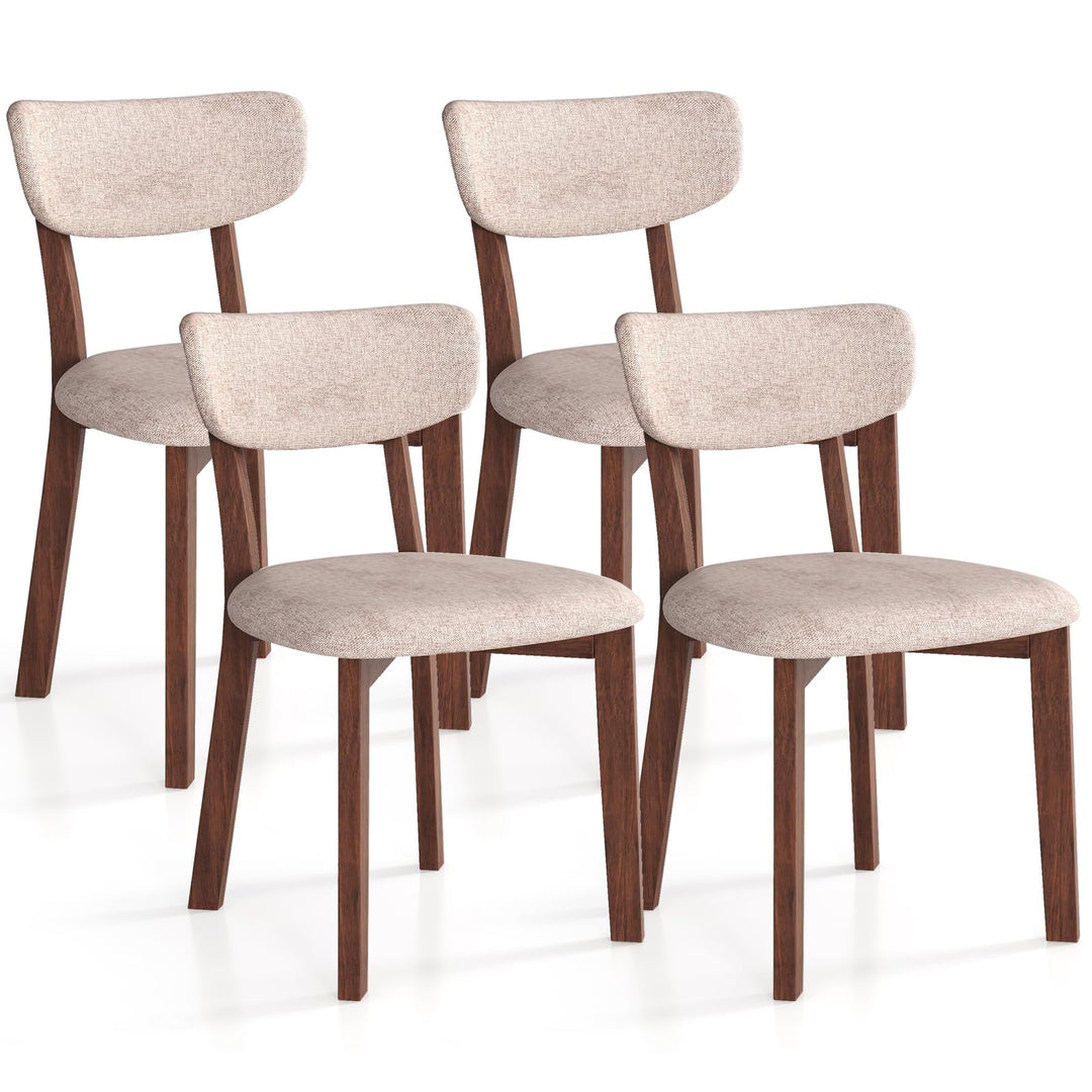 Giantex Wooded Dining Chairs Set of 2/4 for Living Room Restaurant