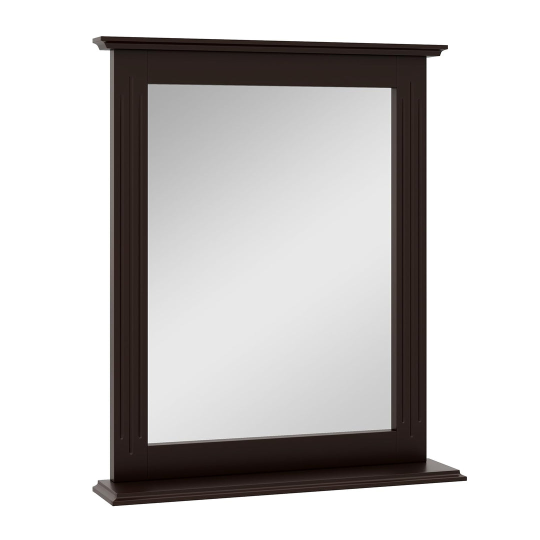 Wooden Frame Modern Rectangular Hanging Vanity Makeup Mirrors for Washroom