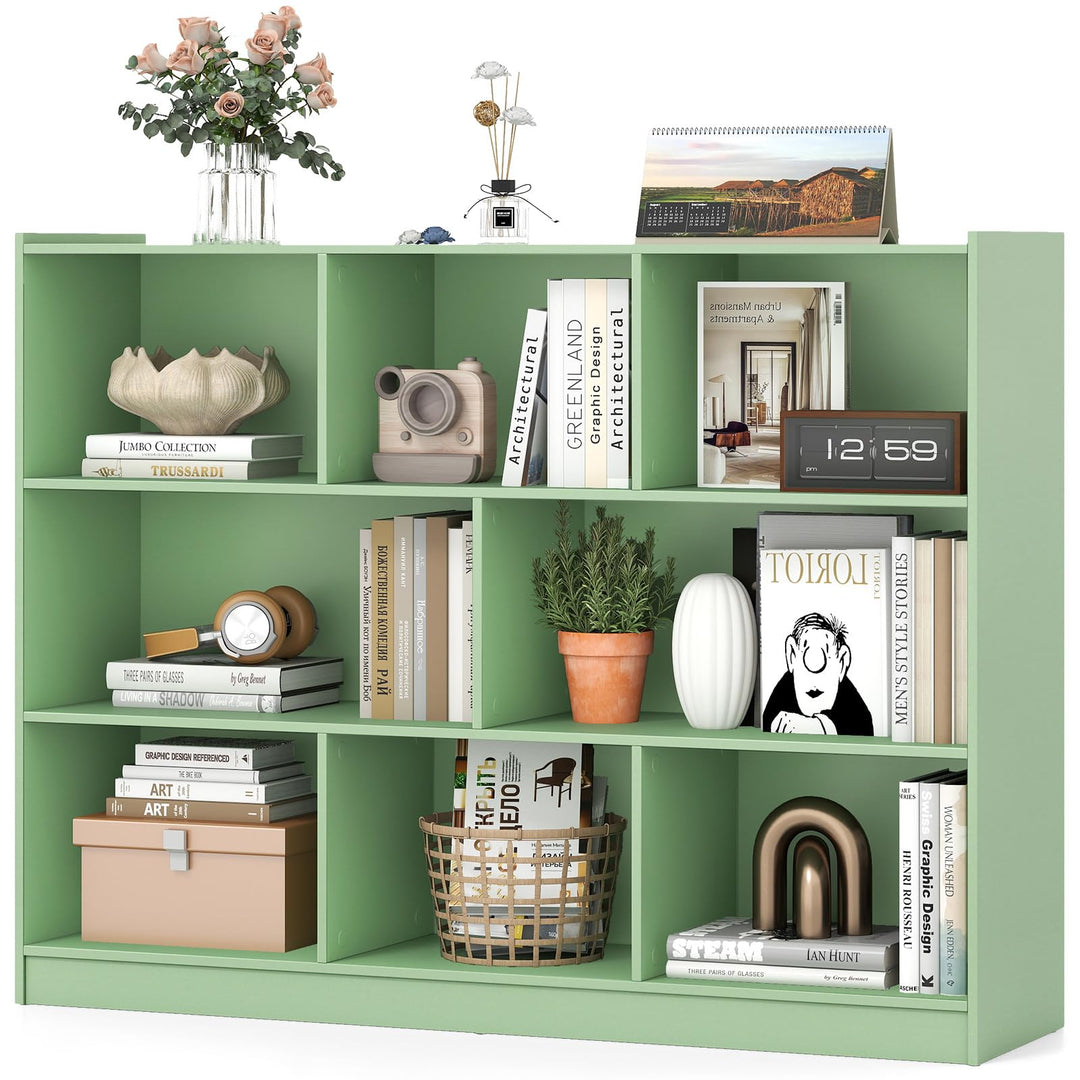 Giantex 8 Cube Bookcase, Freestanding 3-Tier Open Bookshelf