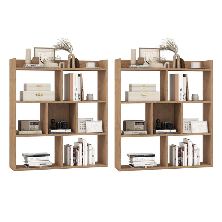 Giantex 7 Cube Bookshelf with Anti Toppling Devices for Living Room