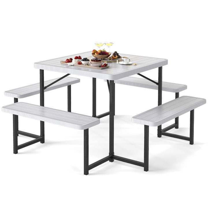 Giantex Picnic Table Bench Set for 4 to 8 People