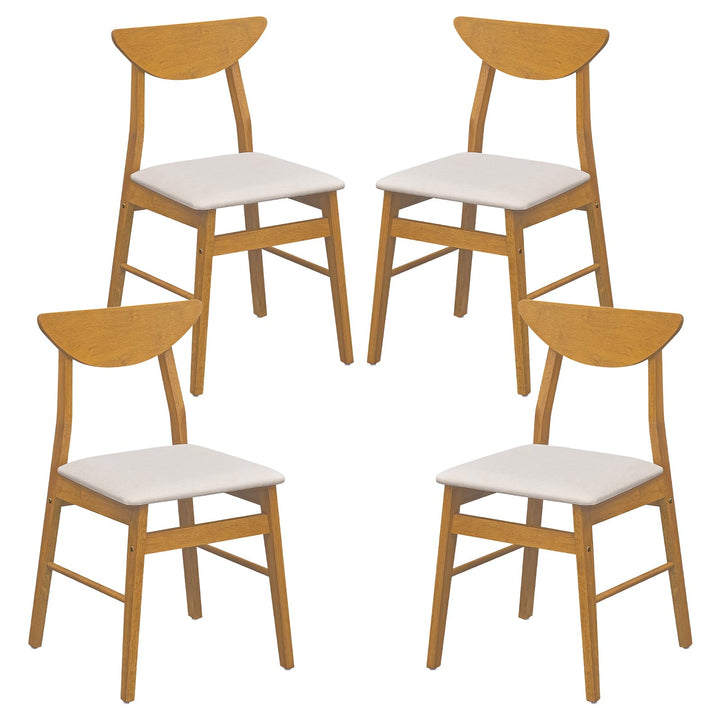 GIANTEX Upholstered Dining Chairs Set w/ Comfortable Upholstered Seat