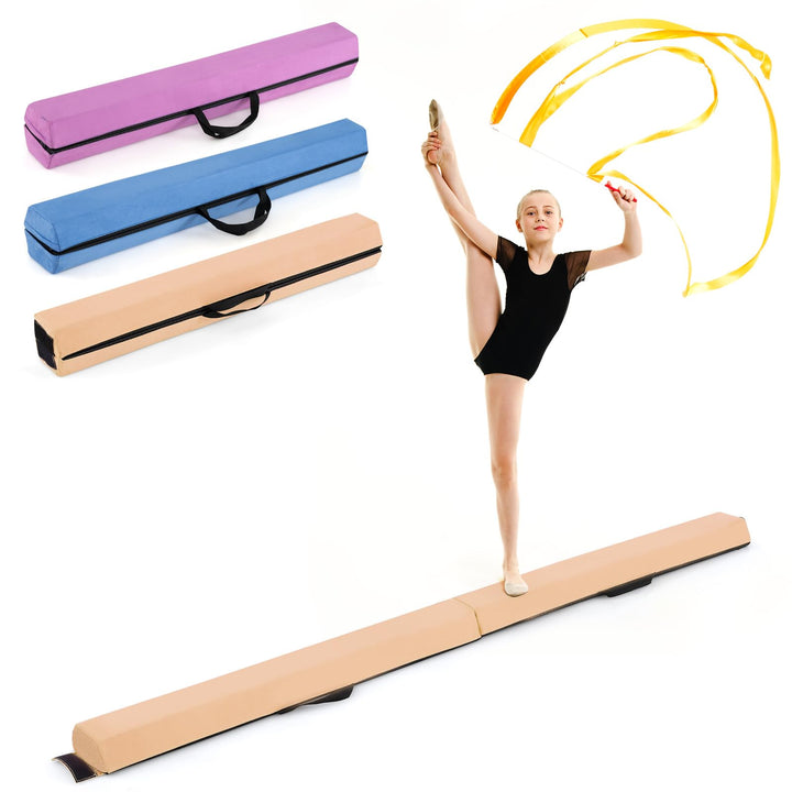 Giantex Folding Gymnastics Beam with Carry Handles