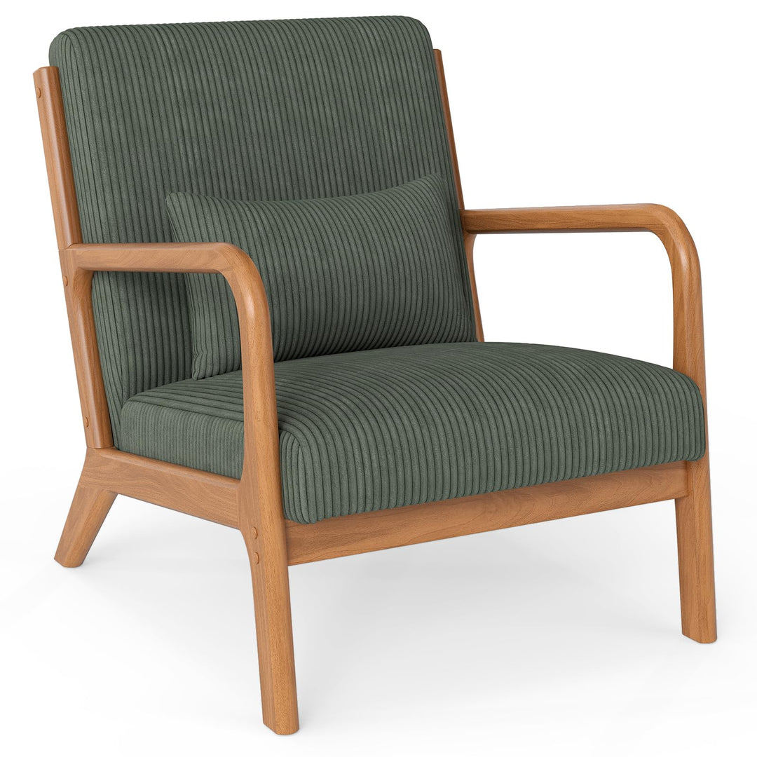 Giantex Modern Accent Chair Corduroy Upholstered Lounge Chair