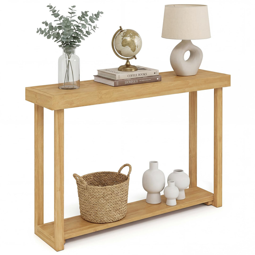 Giantex 46" Solid Wood Console Table(46" x 12" x 32")