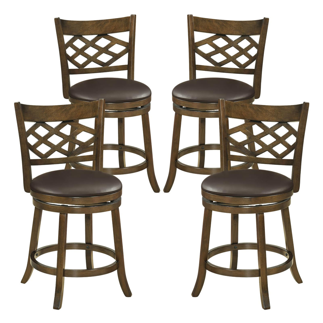 Giantex Swivel Bar Stools Set of 2/4 26"/31" Bar Height Chairs