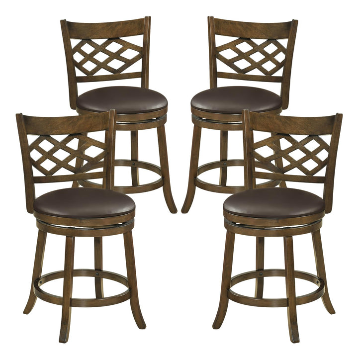 Giantex Swivel Bar Stools Set of 2/4 26"/31" Bar Height Chairs
