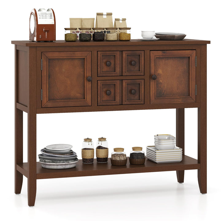 Giantex Sideboard Buffet Cabinet with Storage, 42’’ Wood Credenza