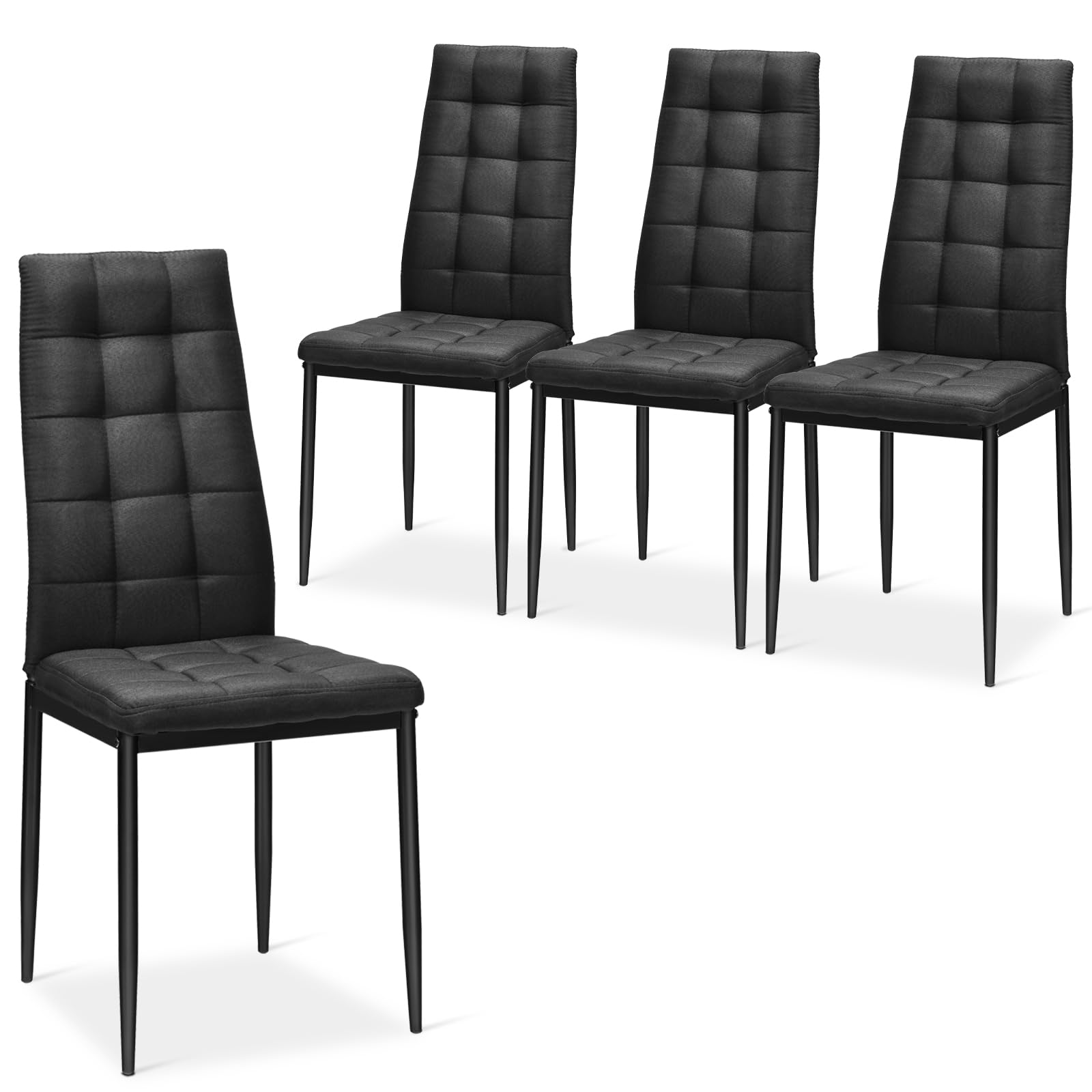 Giantex Dining Chairs Set of 4 Black