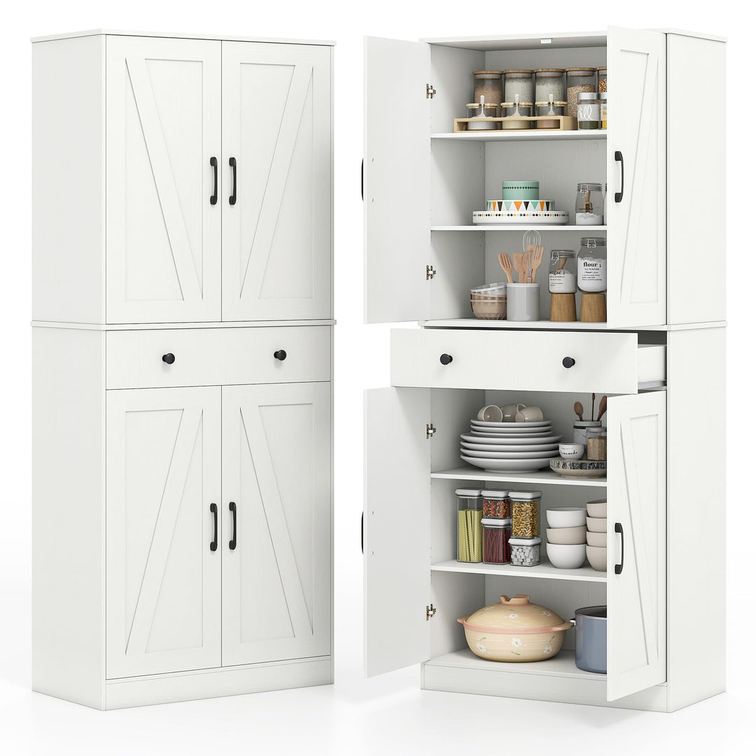 Giantex 72" Tall Kitchen Pantry Cabinet for Living Room