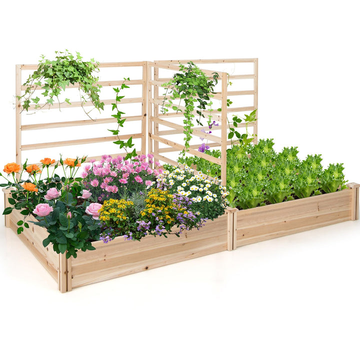 Giantex Raised Garden Bed with Trellis