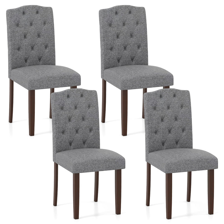 Giantex Parsons Chairs, Uphostered Kitchen Dining Chairs w/Wood Legs