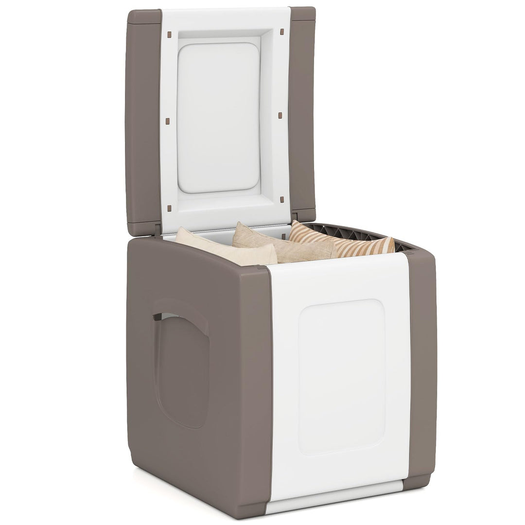 Giantex 27/53/80 Gallon Patio Container with Lockable Lid