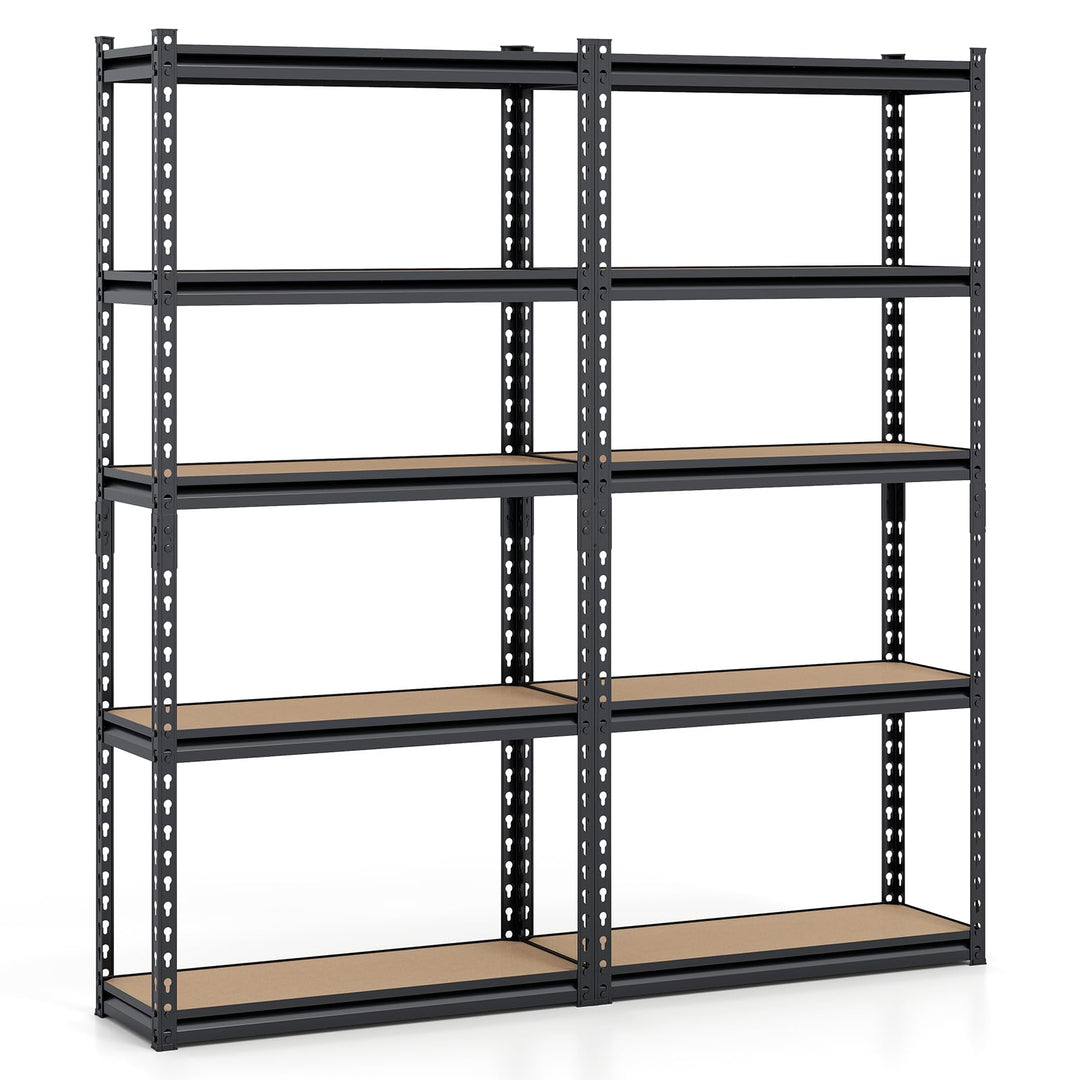 Giantex 5-Tier Metal Storage Shelves Heavy Duty Garage Shelving Units(1/2/3/4,30" W x 12" D x 60" H)
