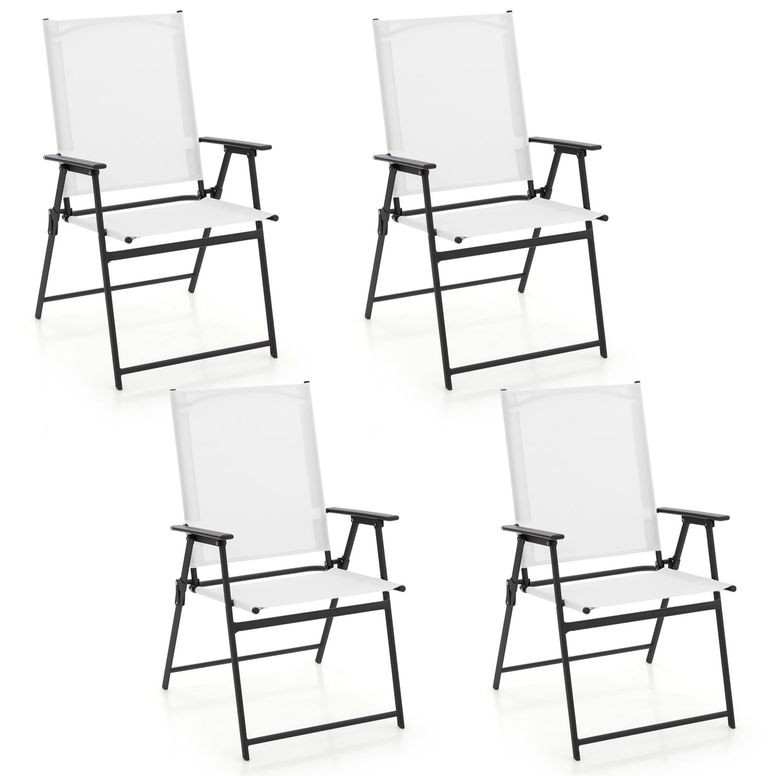 Giantex Patio Folding Chairs Set