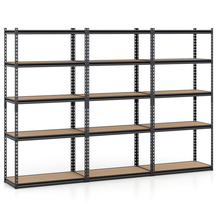 Giantex 5-Tier Metal Storage Shelves Heavy Duty Garage Shelving Units(1/2/3/4,36" W x 18" D x 72" H)