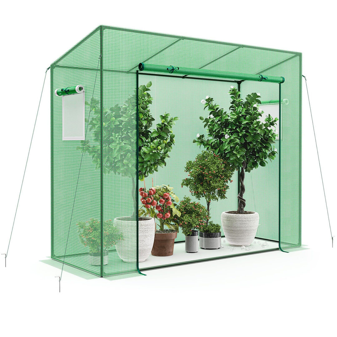 Giantex Outdoor Portable Mini Greenhouse w/ PE Cover &amp; 4 Ground Stakes &amp; Ropes