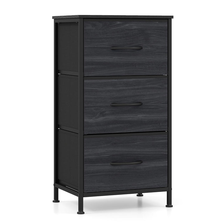 GIANTEX 3/4/5 Drawers Dresser Nightstand with Heavy-Duty Metal Frame