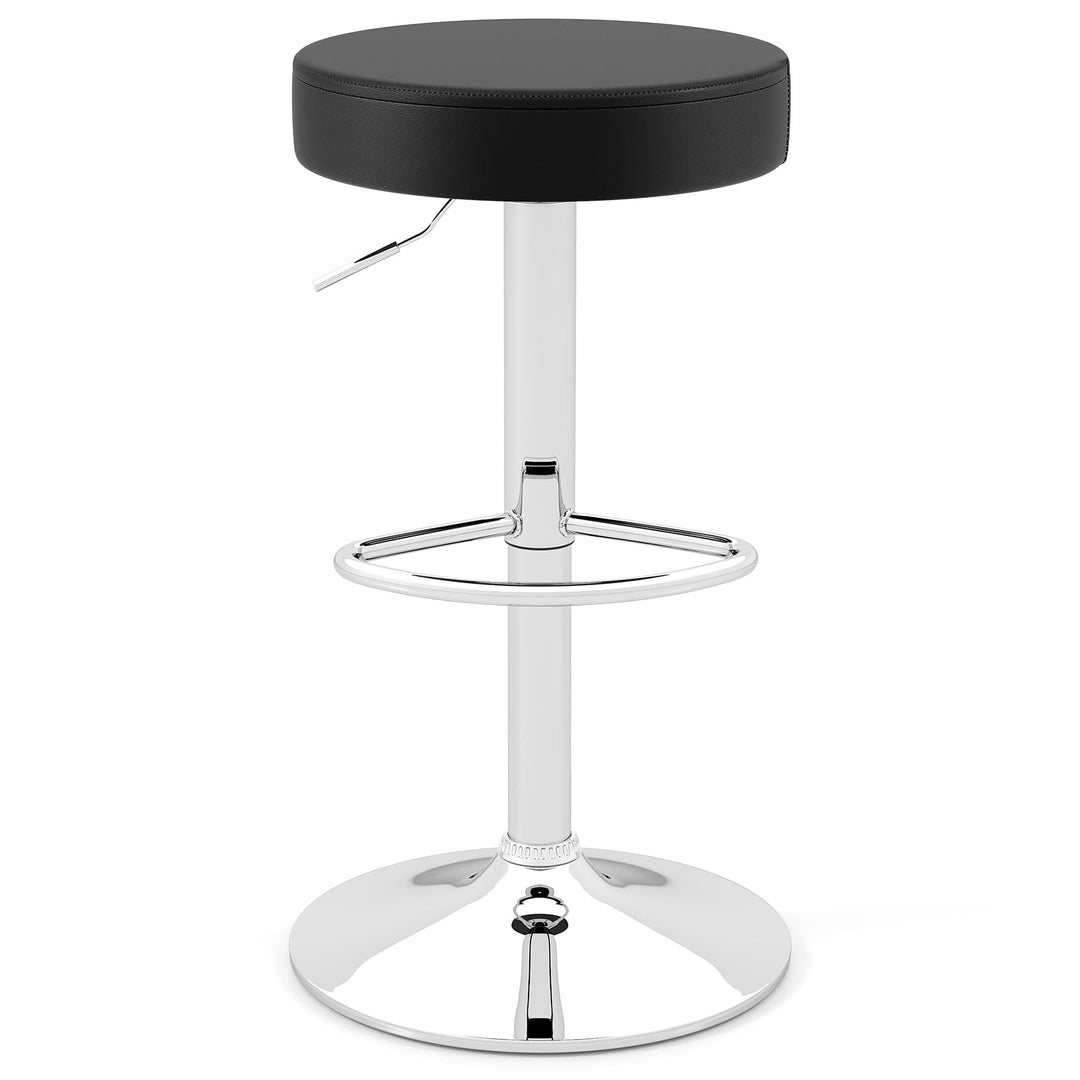 Giantex Adjustable Height PU Leather Bar Chair with Swivel Padded Seat