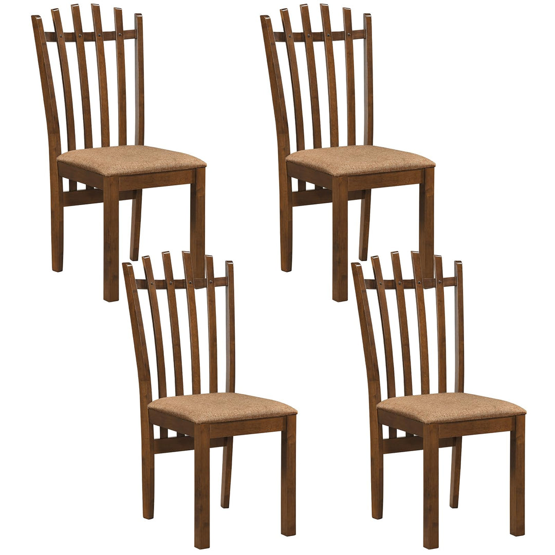 GIANTEX Wood Dining Chairs Set w/ Rubber Wood Frame