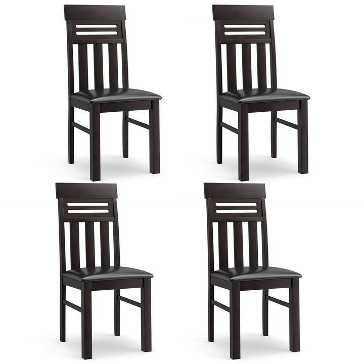 Giantex Wooden Dining Chairs Set of 2/4 for Kitchen Living Room