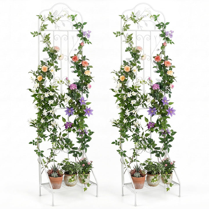 Giantex Metal Garden Trellis for Climbing Plants